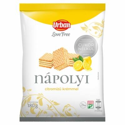Urbán diabetikus ostya 180g citrom