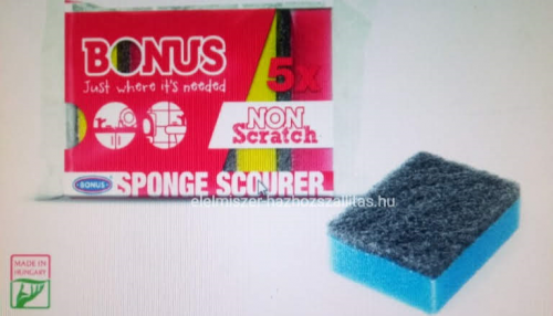 Bonus mosogatószivacs formázott 5 db nagy