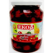 Eko magozott meggybefőtt enyhén cukrozot