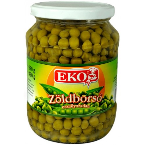 Eko zöldborsó 690g