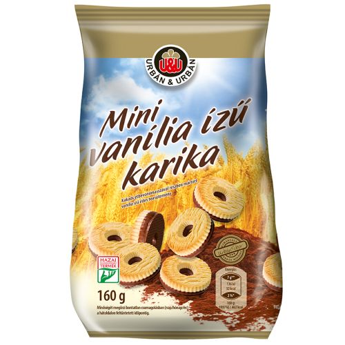 Urbán mini vaníliás karika 160g