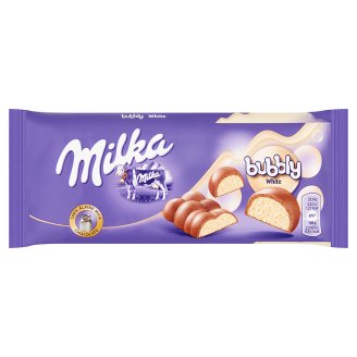 Milka 95g bubbly white