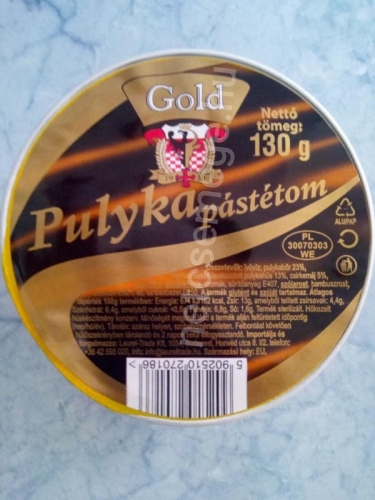 Gold 130g pulyka pástétom