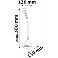 Avide led asztali lámpa bluetooth hangszorós fehér 4w