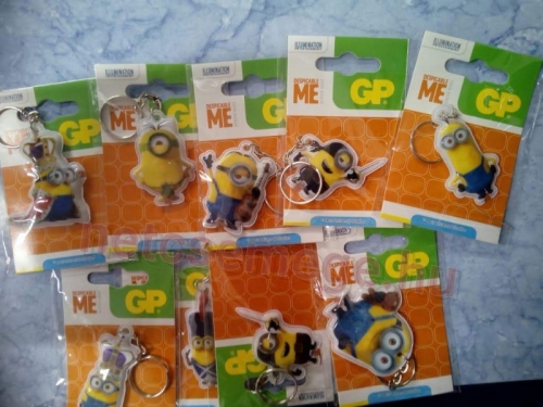 Minion led kulcstartó