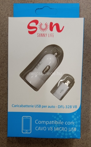 Sun Usb szivargyujtó töltő+kábel