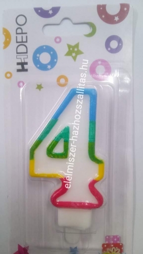 Számgyertya színes