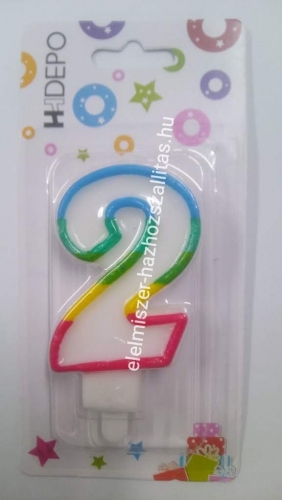 Számgyertya színes