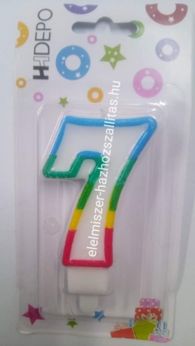 Számgyertya színes