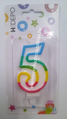 Számgyertya színes