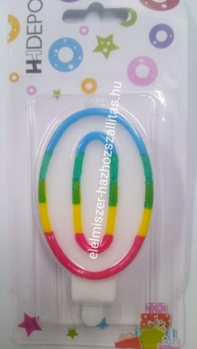 Számgyertya színes