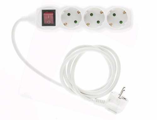 Entac elosztó 3foglalat kapcsolós 5m