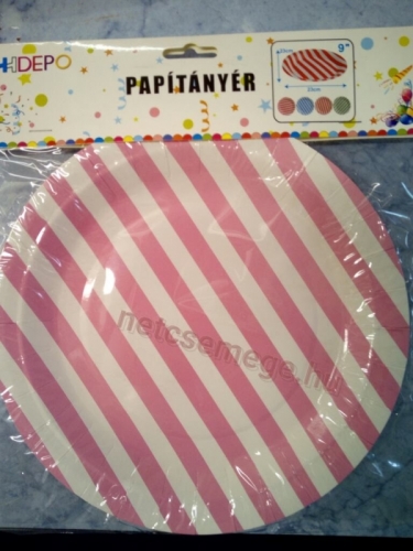 Hh depo papirtányér 23*23cm 130473