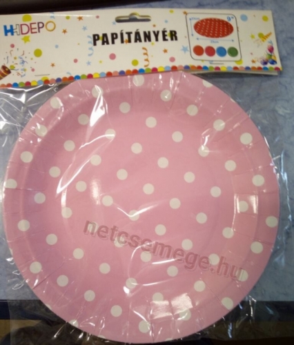 Hh depo papirtányér 23*23cm 130483