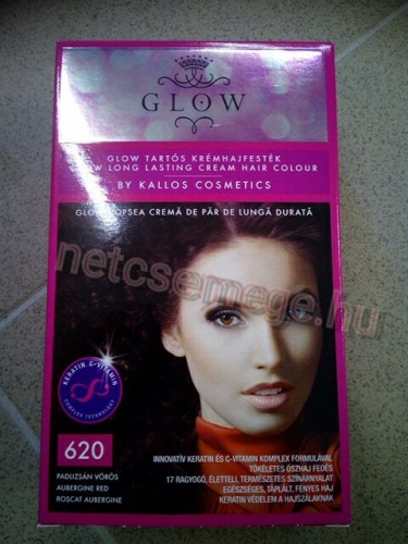Kallos glow hajfesték 620 padlizsán vörö