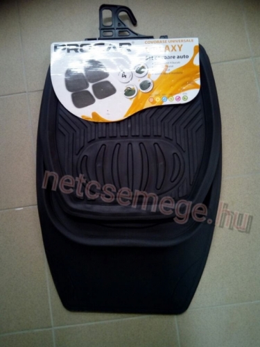 Gumiszönyeg fekete 4db-os