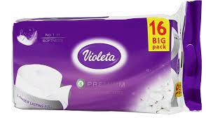 Violeta wc papír 3rét.16tek.premium fehér