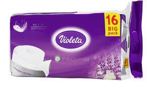 Violeta wc papír 3rét.16te.prémium levendula