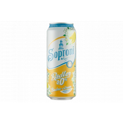 Soproni 0,5l radler 0% bodza