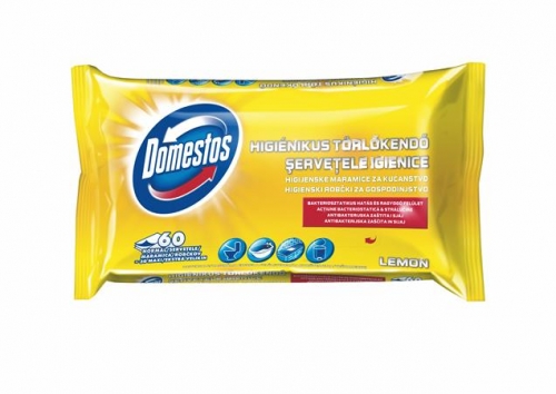 Domestos törlőkendő hig.60db citrom