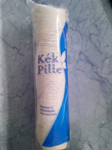 Kék pille vattakorong 100db varott szélü