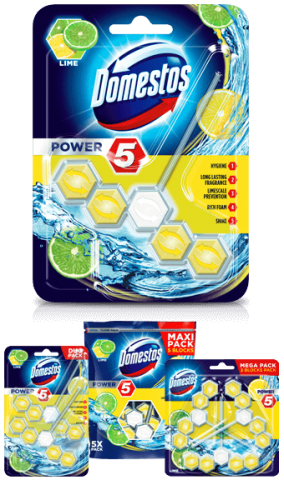 Domestos wc power5 55g lime