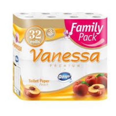 Vanessa 32tekercs 3rétegü barackos toalett papír