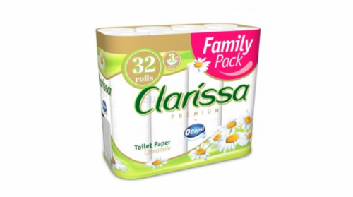 Clarissa 32tekercs 3rétegü 120lap kamilla toalett papír