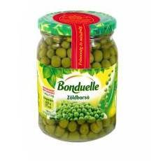 Bonduelle 530/375g zöldborsó üveges