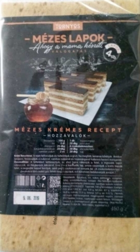 Tornyos mézes lapok 6db 420g