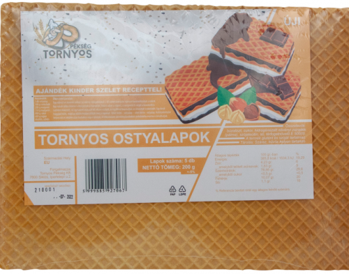 Tornyos ostya lapok 5db