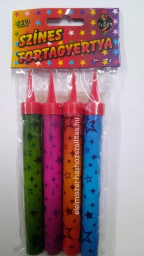 Tortatüzijáték 4db 12cm szines