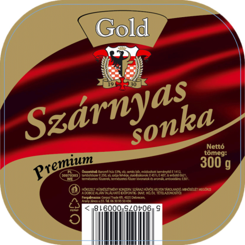 Gold 300g szárnyas sonka