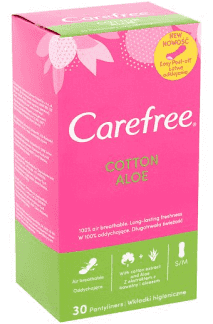 Carefree 30db cotton feel aloe vera