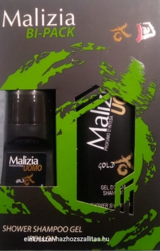 Malizia ajándékcsomag sampon és rollon uomo gold