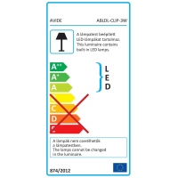 Avide LED Asztali Lámpa Csíptethető Fehér 3W