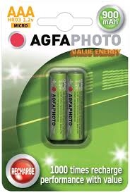 Agfa 900mah akkumulátor AAA elelm 2db