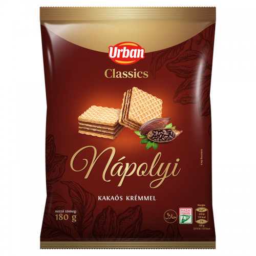 Urbán 180g töltött ostya kakaós