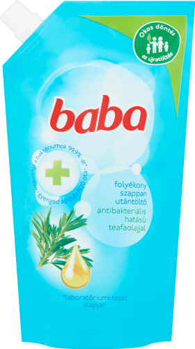 Baba folyékony szappan 500ml antibakteriális hatású teafaolajjal