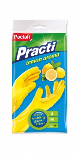 Paclan gumikesztyű L-méret citrom illatú