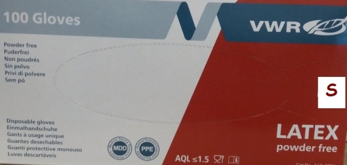 Latex kesztyű S méret 100db