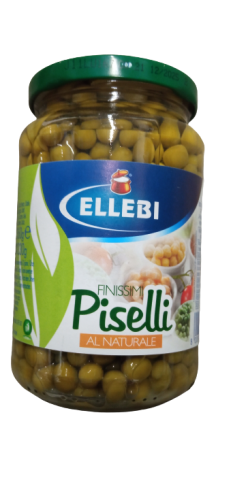 Ellebi előfőzött zöldborsó 360g üvegben