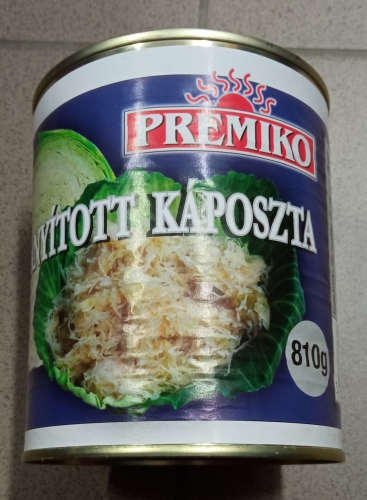Premiko 810g/770g savanyított káposzta