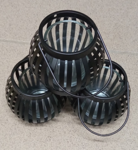 Mécses tartó fekete