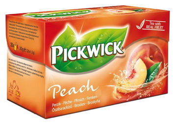 Pickwick peach tea fekete