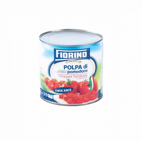 Hámozott paradicsom darabolt fiorino 2550/1300gr