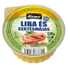 Hamé 120g liba és sertésmájas