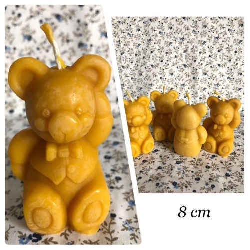 Méhviasz gyertya maci 8cm