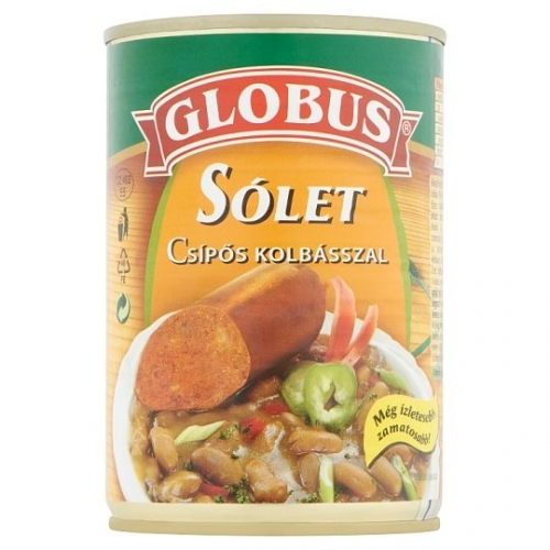 Globus 400g sólet csípős kolbásszal