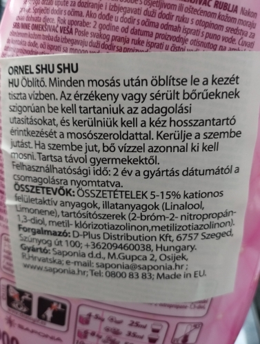Ornel öblítő 800ml Shu Shu